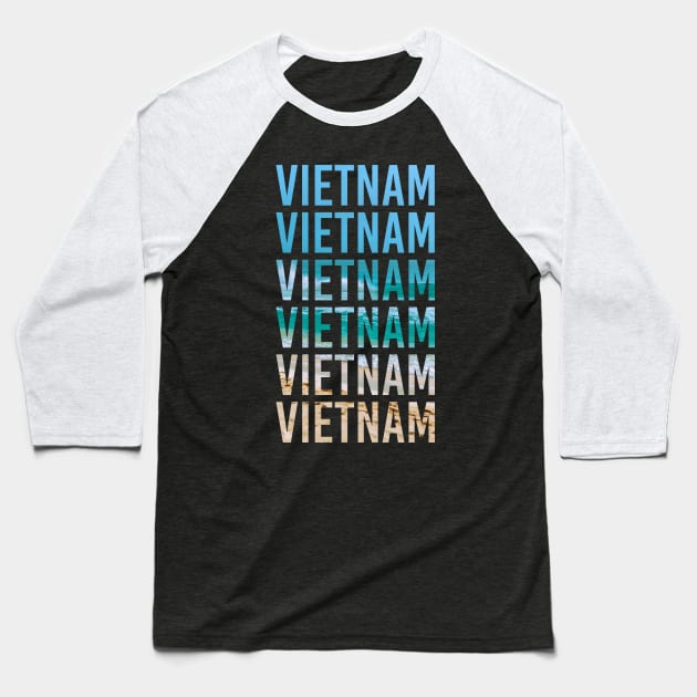 Vietnam honeymoon trip for newlyweds gift for him. Perfect present for mother dad father friend him or her Baseball T-Shirt by SerenityByAlex